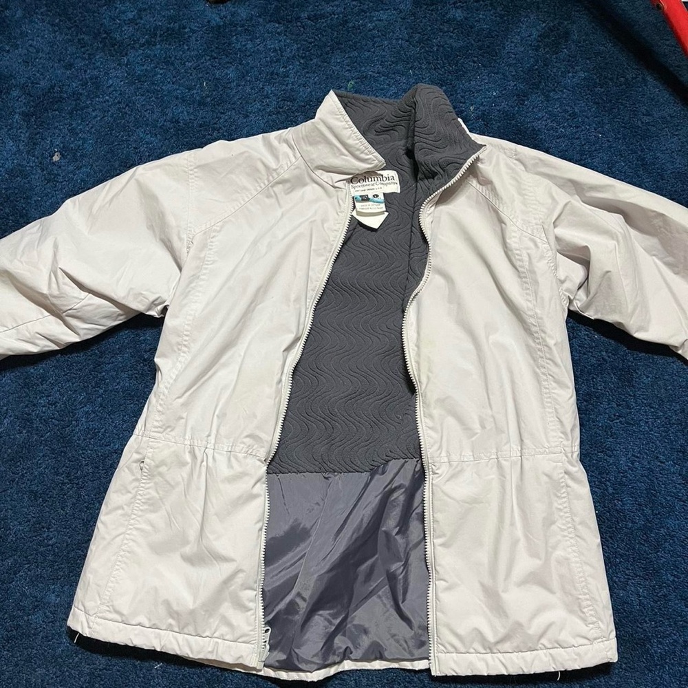 Columbia Off-White Full-Zip Jacket